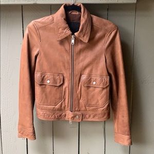 All Saints Leather Jacket US 2/4 EU 36